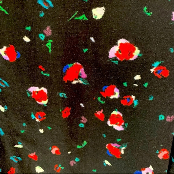 NWT DEREK LAM 10 Crosby Evadne Floral Tie Front Blouse Black Size 2 - Picture 10 of 14